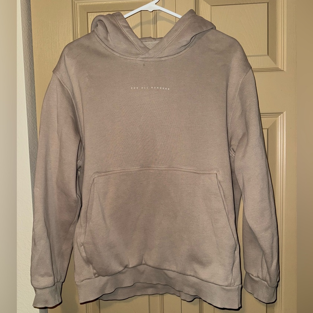 Steady State Pullover Hoodie Run Graphic - in color Sheer Oak